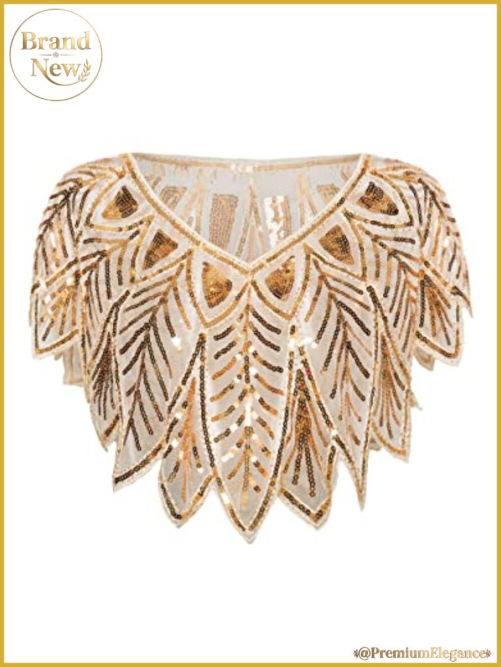 Beaded Sequin Shawl Wrap Cover Up Evening Cape for Bridal Party